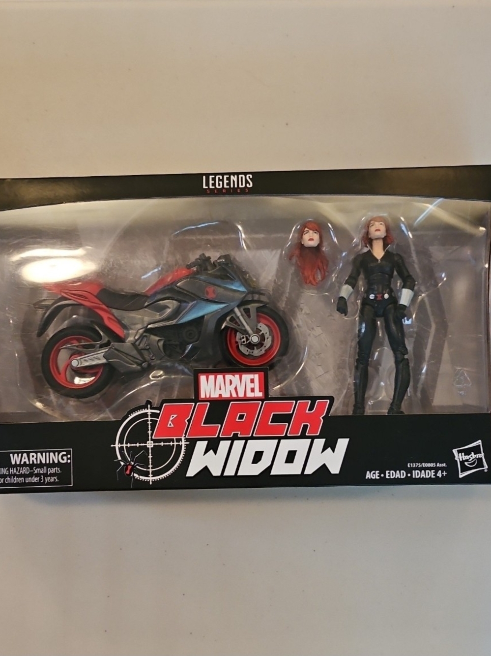Marvel Legends Series Black Widow with Bike New in Box